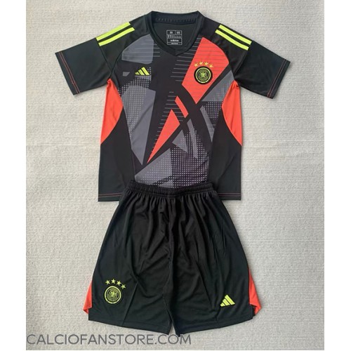 Maglia Calcio Germania Portiere Prima Divisa Bambino Europei 2024 Manica Corta (+ pantaloncini)